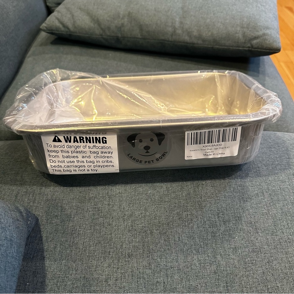 *NWT * Stainless Steel Metal Dog Bowl - Picture 4 of 8